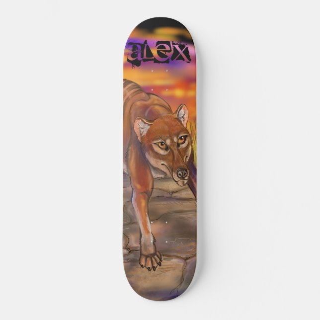 Skateboard tilacino (Anverso)