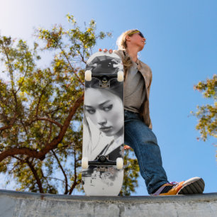 Skateboard Tinta Negra Geisha