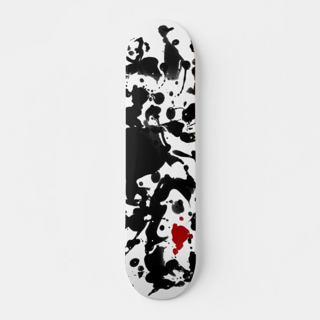 Skateboard Tinta NEGRA | hacer su propio fondo (Anverso )