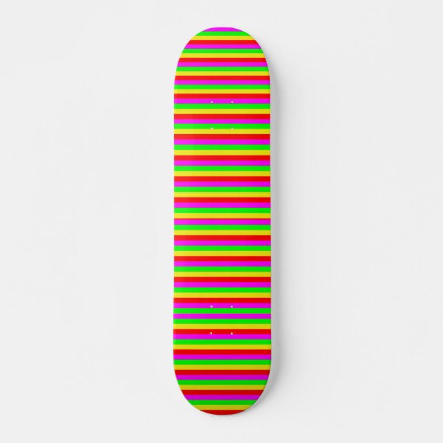 Skateboard tiras coloreadas (Anverso )