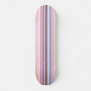 Skateboard Tiras de arcoiris Pastel - Patrón