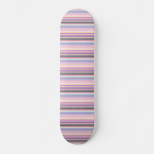 Skateboard Tiras de arcoiris Pastel - Patrón