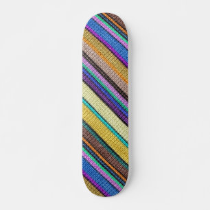 Skateboard Tiras de tejido de color sin inconvenientes 1