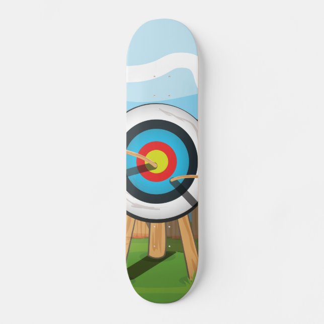 Skateboard Tiro con arco (Anverso)