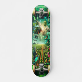 Skateboard Título: "Cubierta de campos agrotecnológicos"