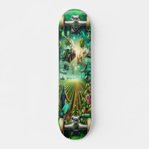 Skateboard Título: "Cubierta de campos agrotecnológicos"
