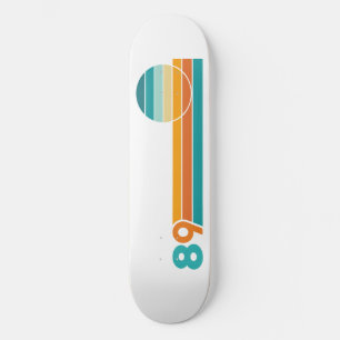 Skateboard Toalla de playa Retro Sunset 89