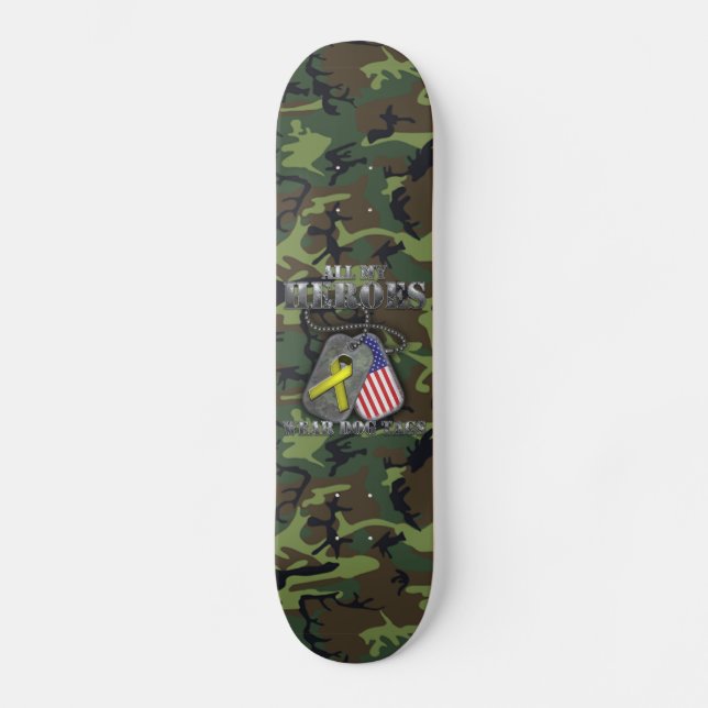 Skateboard Todas mis placas de identificación del desgaste de (Anverso)