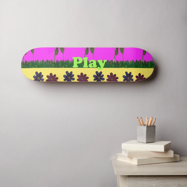 Skateboard Todo el trabajo y ningún juego (Arte de pared (horz))
