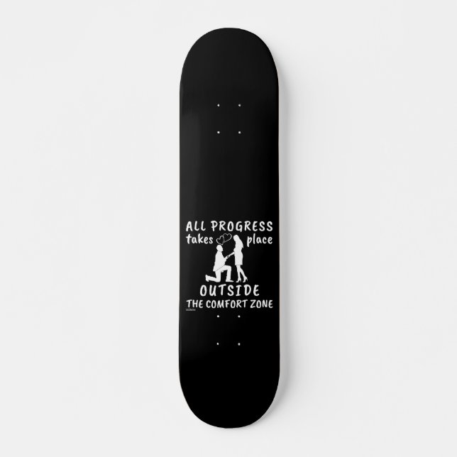 SKATEBOARD TODOS LOS PROGRESOS SE REALIZAN FUERA DEL COMFORTZ (Anverso )