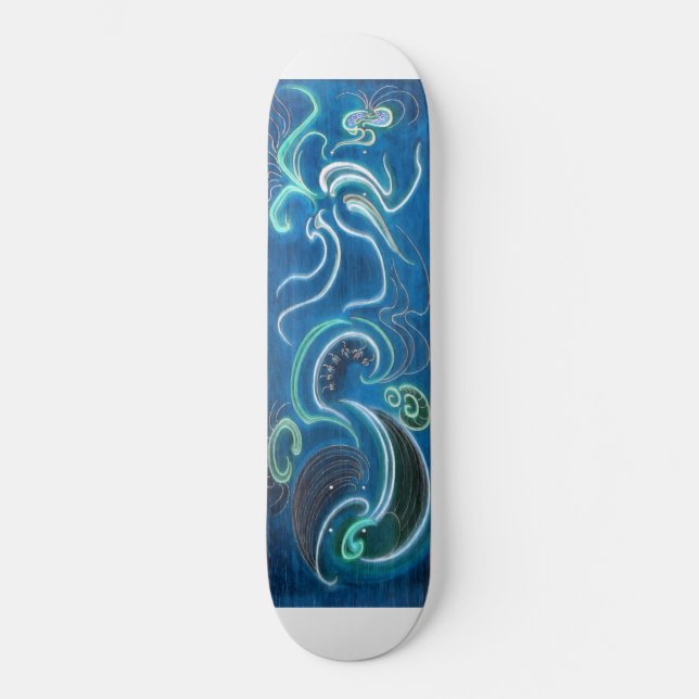 Skateboard Tonos de azul (Anverso)