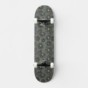 Skateboard Tonos negros contra el gris