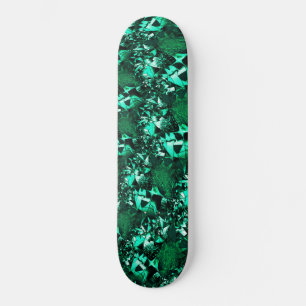Skateboard Tonos verdes luminosos y de relieve
