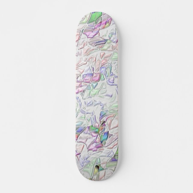 Skateboard Tons pérola ou peças coloridas ao creme (Anverso )