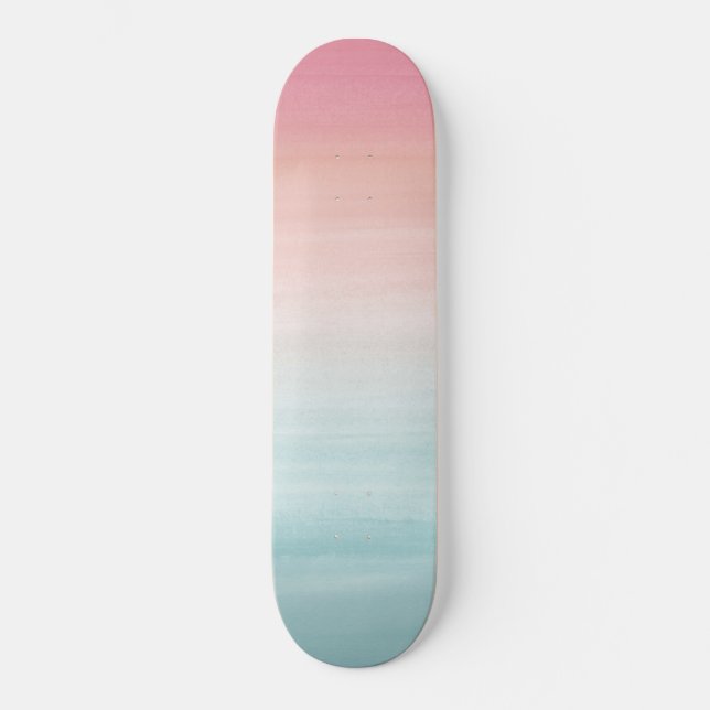 Skateboard Toque acuarela Abstract Beach Dream #1 (Anverso)