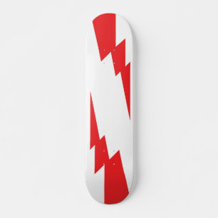 Skateboard Tornillo relámpago rojo
