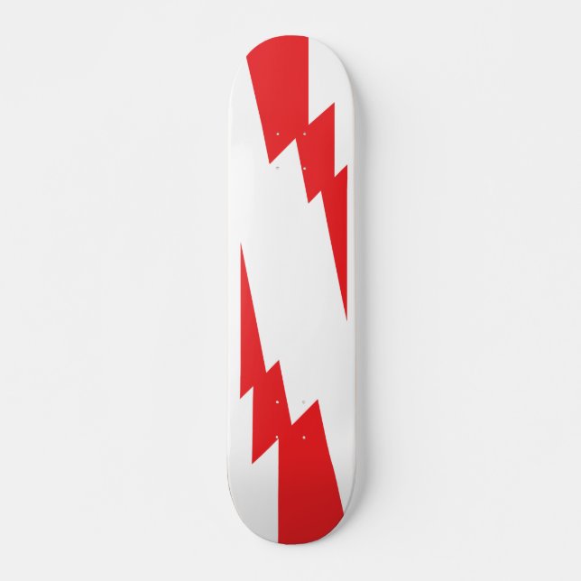 Skateboard Tornillo relámpago rojo (Anverso )