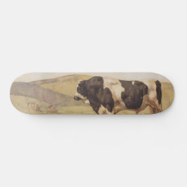 Skateboard Toro en un paisaje rural (por Ferdinand Hodler)