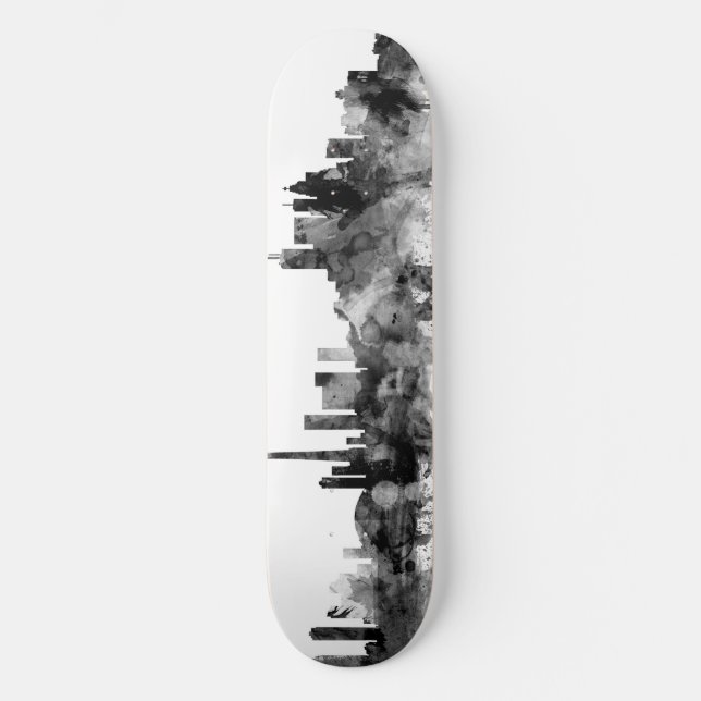 Skateboard Toronto Canada Skyline Black White (Anverso)