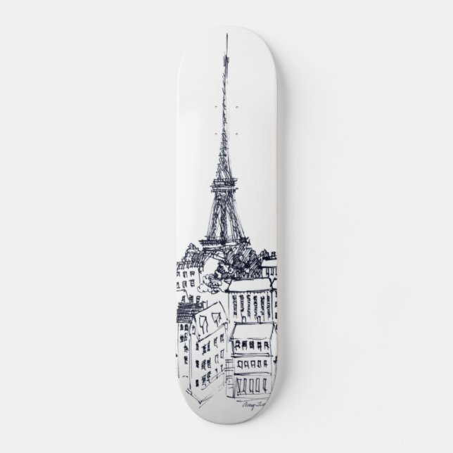 Skateboard Torre Eiffel (Anverso)