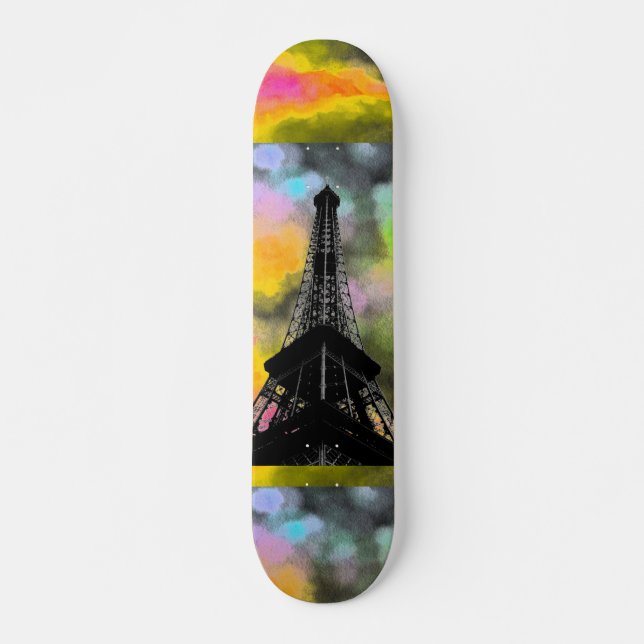 Skateboard Torre Eiffel (Anverso )