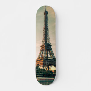 Skateboard Torre Eiffel arrojar almohada