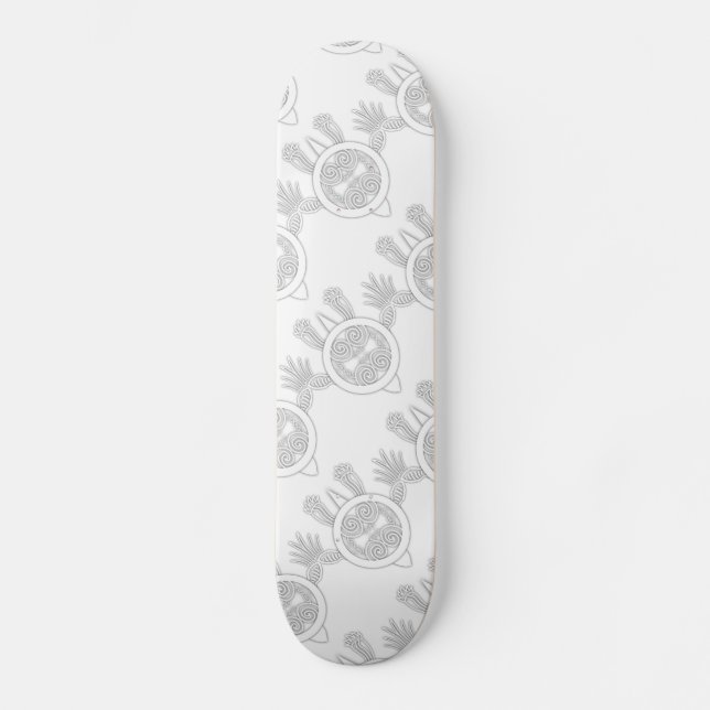 Skateboard Tortuga de tatuaje tribal (Anverso)
