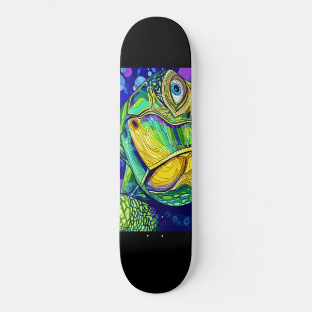 Skateboard "Tortuga marina" (Anverso)
