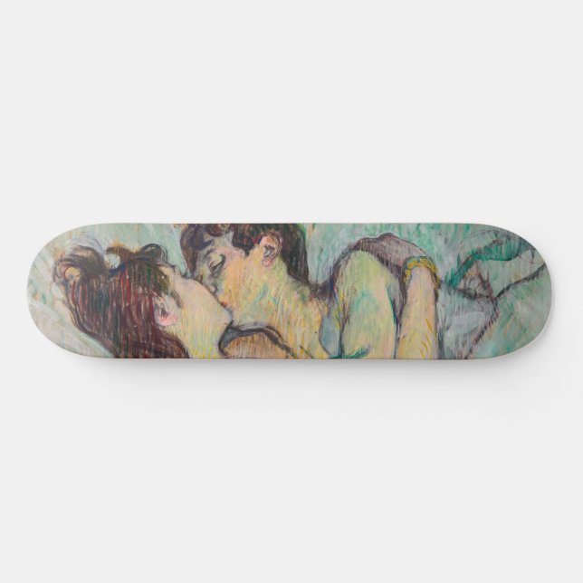 Skateboard Toulouse-Lautrec - En La Cama, El Beso (Horz)