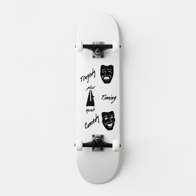 Skateboard Tragedia + Timing igual a teatro de comedia (Anverso)