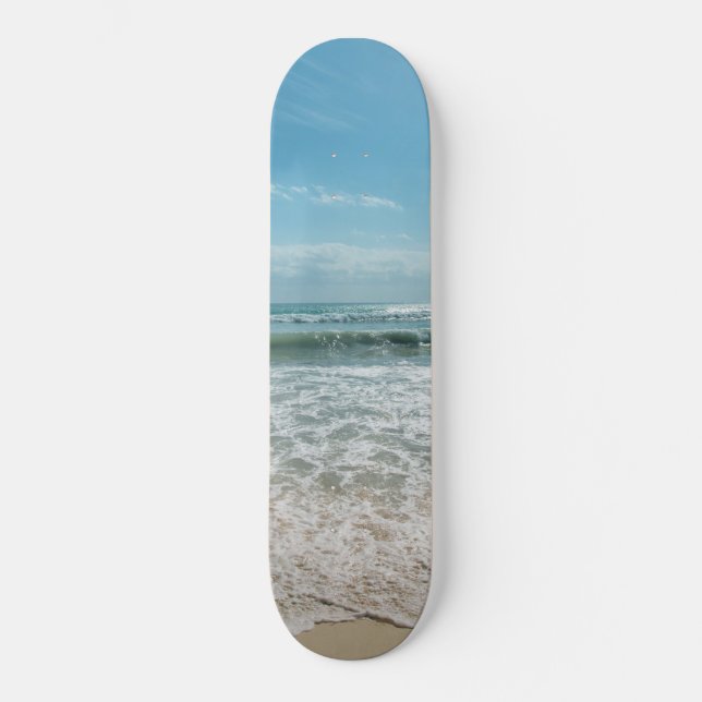 Skateboard Tranquilidad en el océano Caribe #1 #wall #art (Anverso)