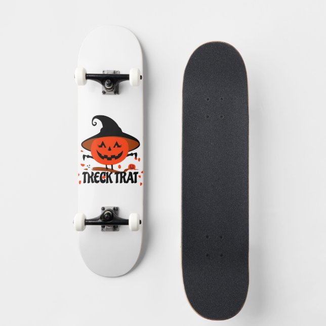 Skateboard Treck Trat Pumpkin Sonriente (Anverso)