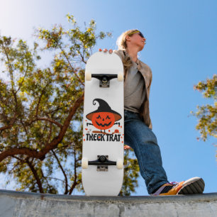Skateboard Treck Trat Pumpkin Sonriente