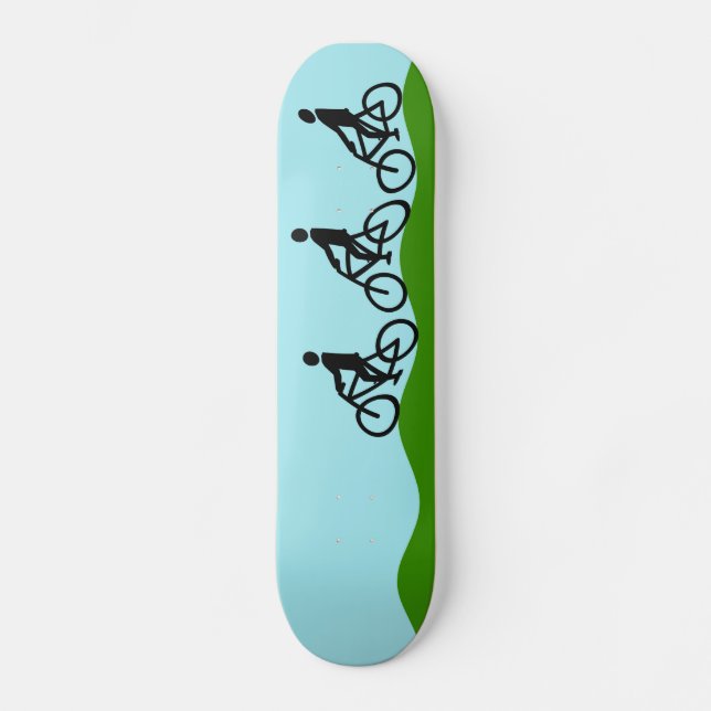 Skateboard Tres ciclistas (Anverso)