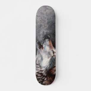 Skateboard Tres lobos llorando