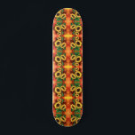 Skateboard Tres patines de pintura de girasoles<br><div class="desc">Hermosos Tres Sunflower</div>