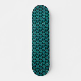 Skateboard Tres triángulos v1 - Negro y cian