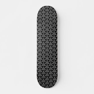 Skateboard Triángulo de estrella v1 - Blanco y negro