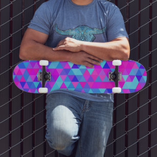Skateboard Triángulos coloridos