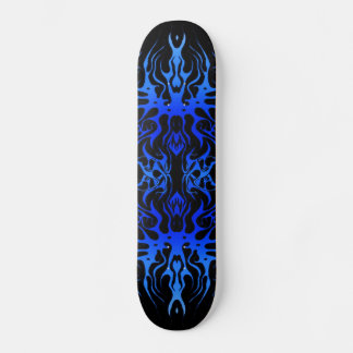 Skateboard Tribal Tattoo Arterias del corazón azul negro