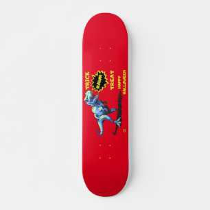 Skateboard "TRICK RAWR TREAT" divertido dinosaurio de Hallowe