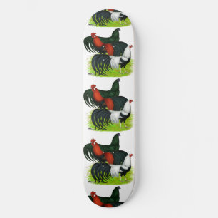 Skateboard Trío de gallos de cola larga