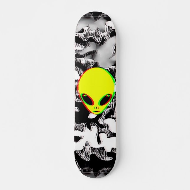 Skateboard Trippy Alien Camo (Anverso )