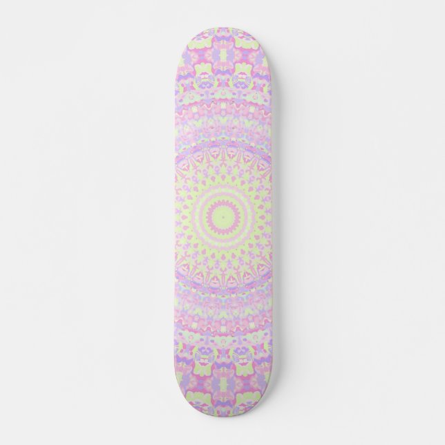 Skateboard Trippy Hippie Mandala  (Anverso )