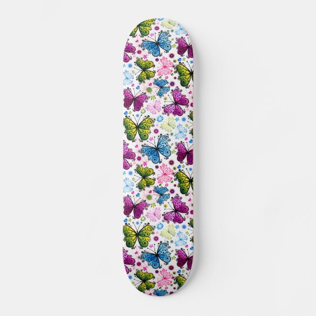 Skateboard Trippy Hippy Retro Paisley (Anverso)