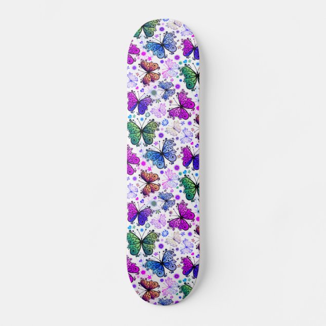 Skateboard Trippy Hippy Retro Paisley (Anverso)