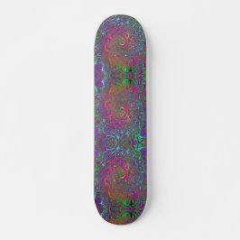 Skateboard Trippy Pink Hot Pink Resumen Remo Liquido Swirl Re