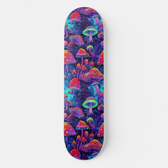 Skateboard Trippy Psicodélico para hongos (Anverso)