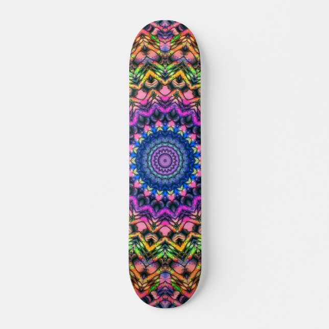 Skateboard Trippy Psychedelic Kaleidoscope (Anverso )