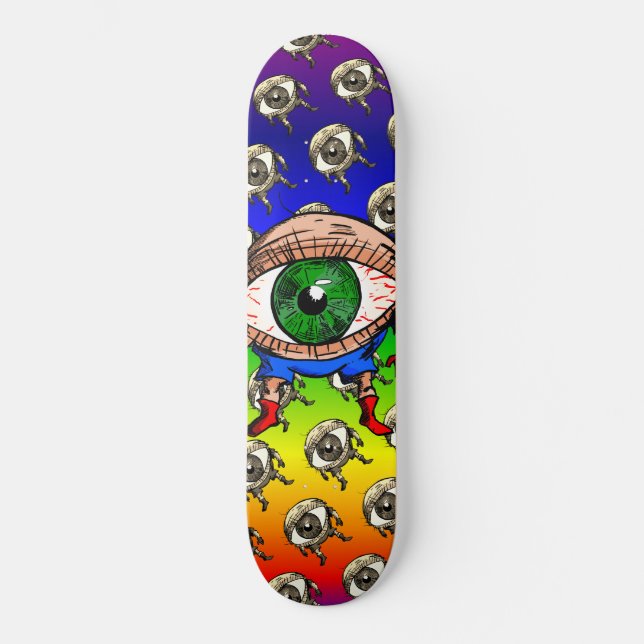 Skateboard Trippy Rainbow (Anverso)